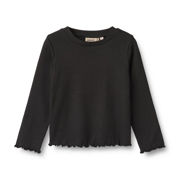 WHEAT bluse T-shirt LS Else Black