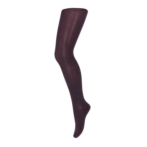 Strmpebukser med glimmer fra mp Denmark Glitter Tights Dark Purple 2001