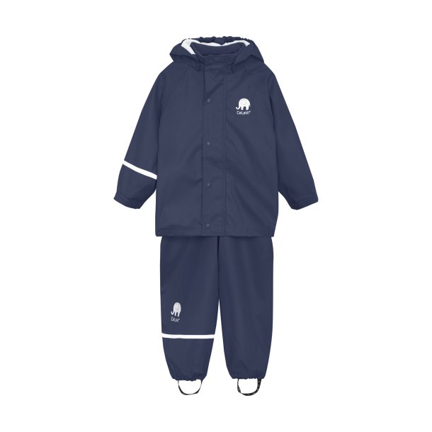 CeLaVi regntj til brn Basic Rainwear Set Dark Navy