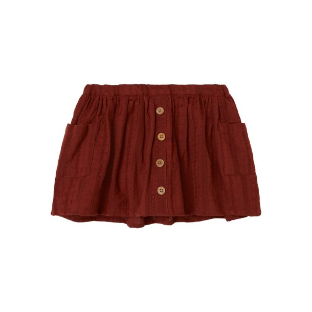 Lil' Atelier nederdel Runa Loose Skirt Fired Brick