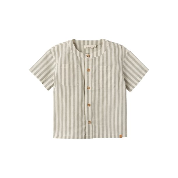 Lil' Atelier skjorte Dino SS Loose Shirt Turtledove