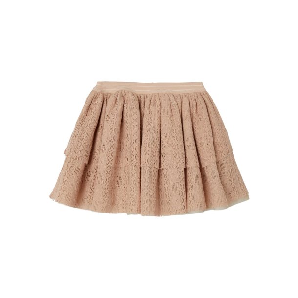 Lil' Atelier nederdel Rinja Lace Skirt Nougat