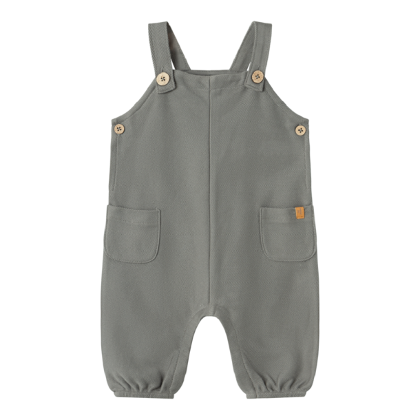 Lil' Atelier smkbukser Kaleo Loose Overall Pewter