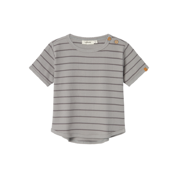 Lil' Atelier t-shirt med striber Kail SS Top Limestone