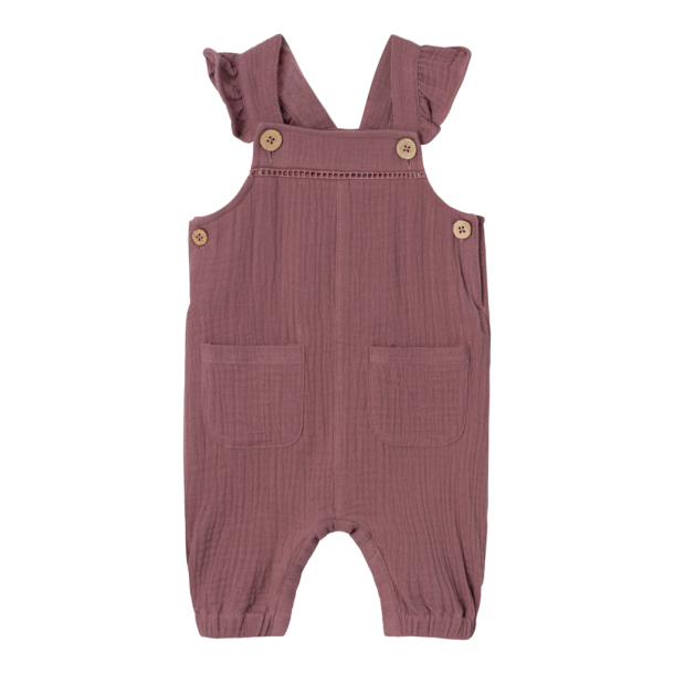 Lil' Atelier smkbukser Obina Loose Overall Rose Brown