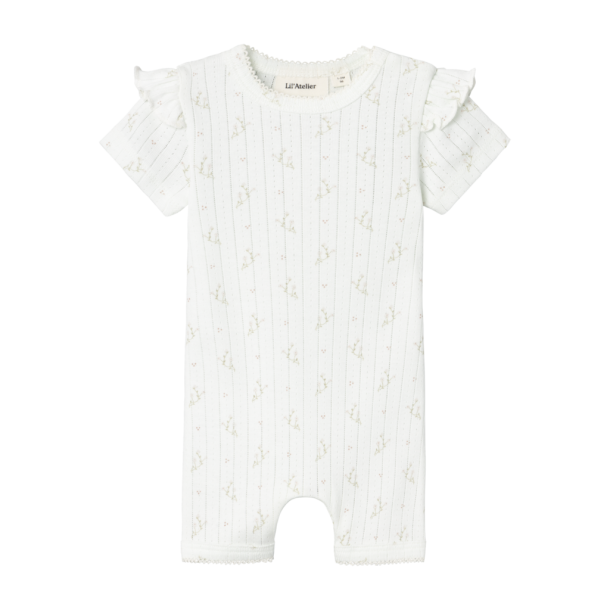 Lil' Atelier sommerheldragt Rachello Doa Sunsuit Coconut Milk