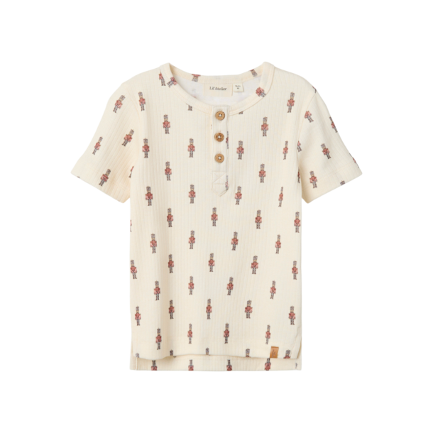 Lil' Atelier t-shirt Gio Boa SS Slim Top Turtledove Toy Soldier