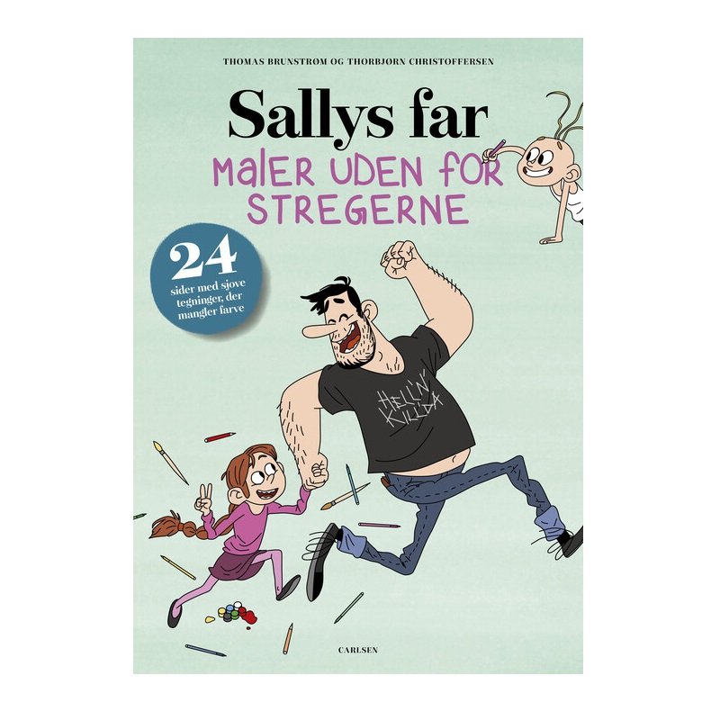 Malebog Sallys far maler stregerne Forlaget Forlaget Carlsen - Krusedulle