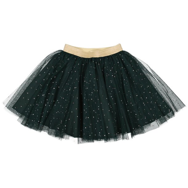 MarMar nederdel tyl Solo Sun Ballerina Dotty Skirt Dark Leaf