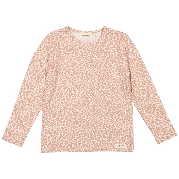 MarMar bluse Leopard Tee LS Powder Taupe Leo