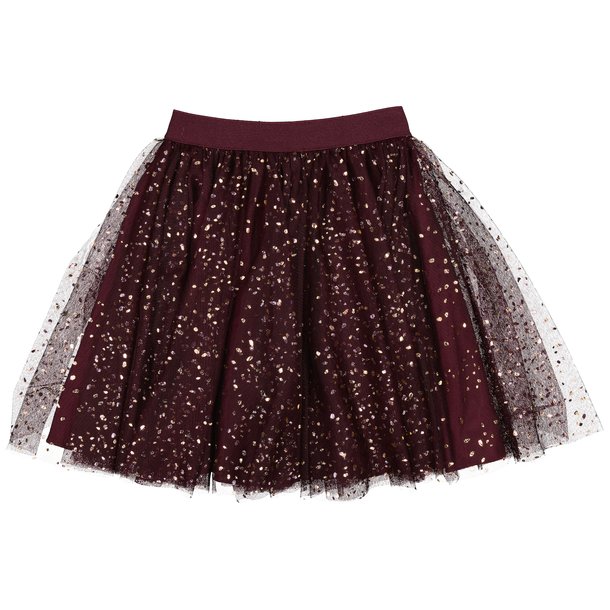 MarMar nederdel tyl Solo Sun Ballerina Dotty Skirt Deep Mulberry