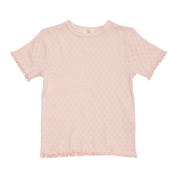 Copenhagen Colors t-shirt Pointelle Heart T-shirt Dusty Rose