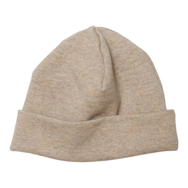 HUTTEliHUT strikhue Beanie Solid Wool Rib Dapper Camel