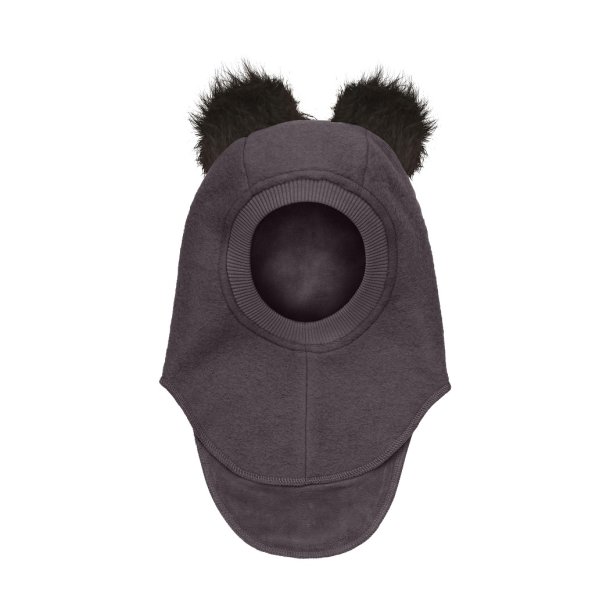 HUTTEliHUT elefanthue Balaclava Wool Alpaca Pompoms Raisin 6547