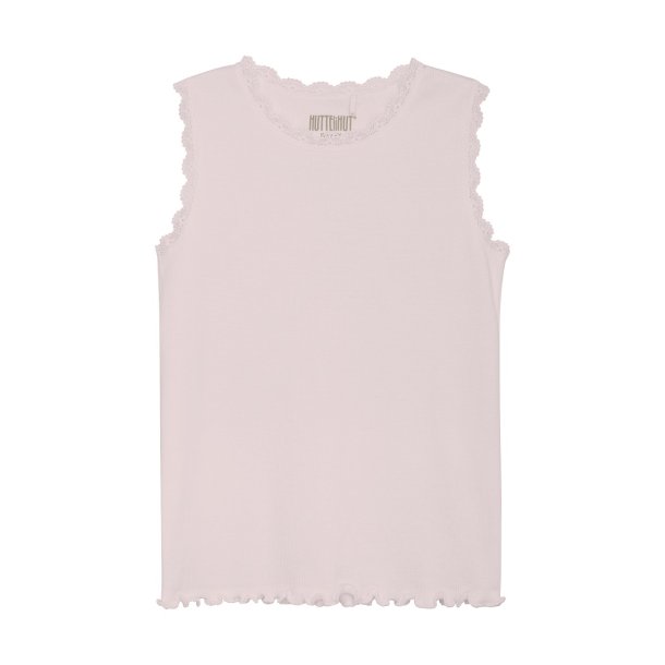 HUTTEliHUT top med blonder Tank Top Rib Potpourri