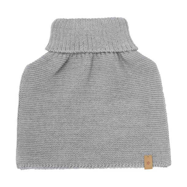 HUTTEliHUT finstrikket halsedisse Neck Warmer Wool Knit Medium Grey Melange 1220