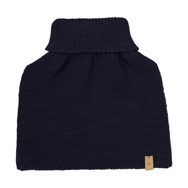 HUTTEliHUT finstrikket halsedisse Neck Warmer Wool Knit Dark Navy 9078