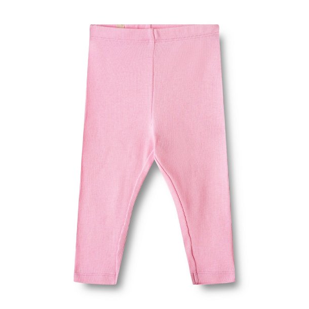 WHEAT Rib Leggings til baby Maddy Pink