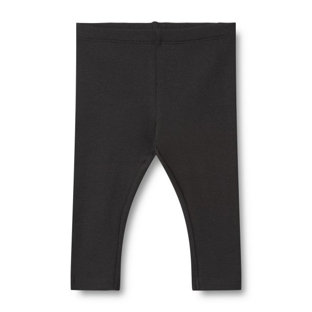 WHEAT Rib Leggings til baby Maddy Black