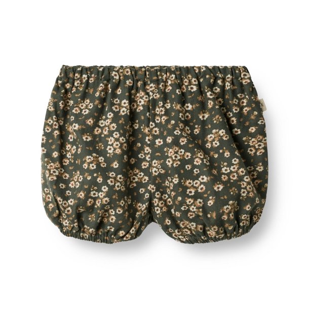 WHEAT Bloomers Nappy Pants Pleats Black Coal Flowers