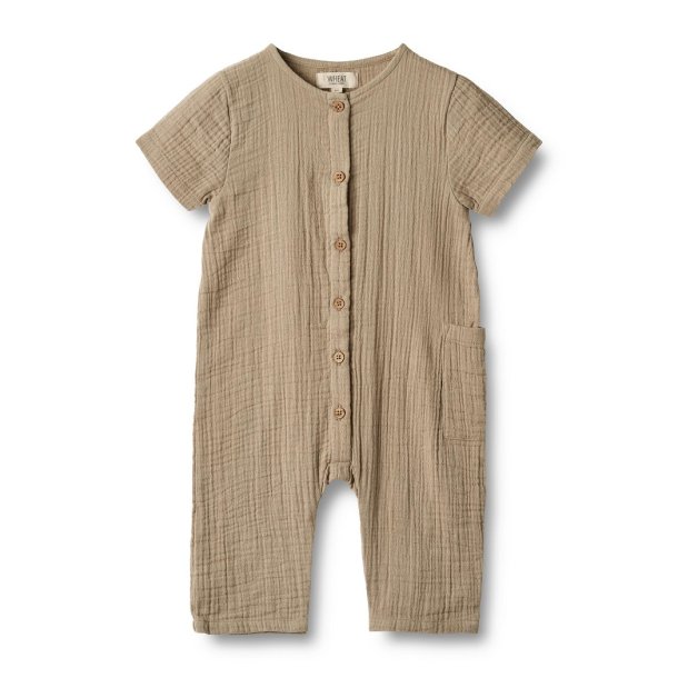 WHEAT Buksedragt Romper Alex Beige Stone 