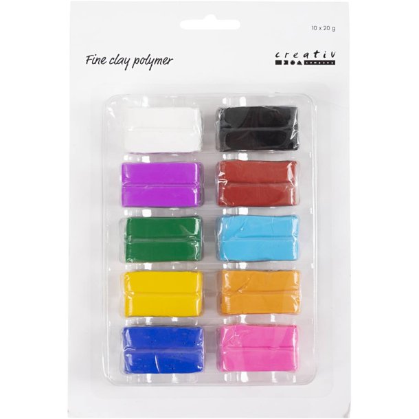 Creative Company Fine Clay Polymer Colorful 10 pk.