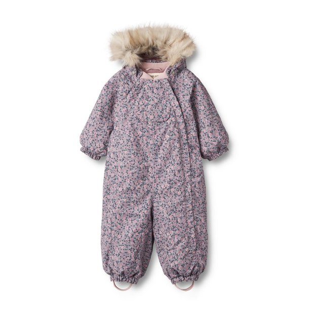 WHEAT flyverdragt med blomsterprint Snowsuit Nickie Tech Winter Flowers