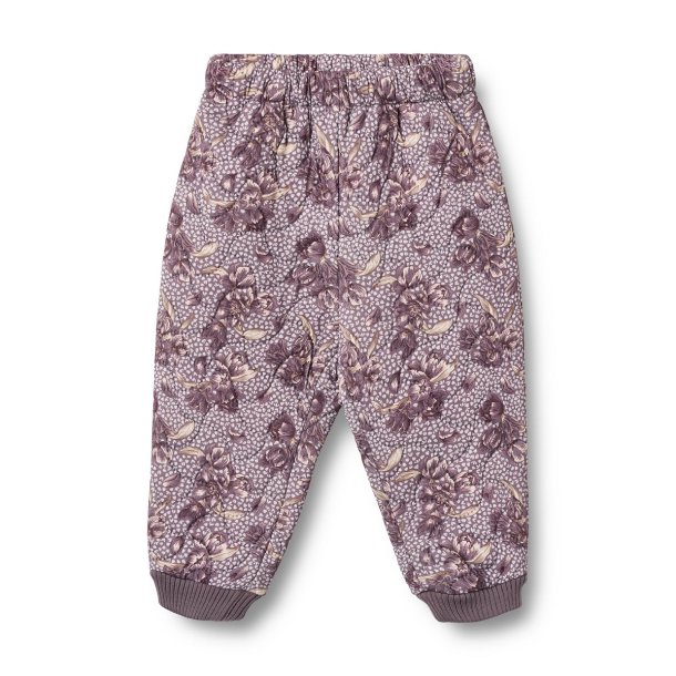 WHEAT baby termobukser med blomsterprint Thermo Pants Alex Lilac Tulips