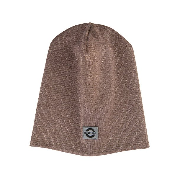 mikk-line hue i bomuld med glimmer - Cotton Lurex Hat Twilight Mauve