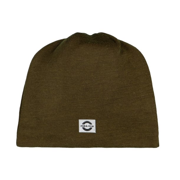 mikk-line hue Wool Hat Solid Beech