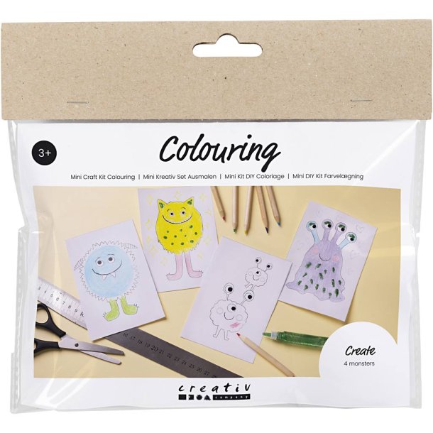 Creative Company DIY Kit Farvelgning Monster