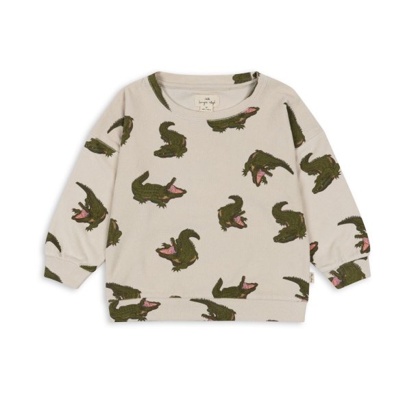 Konges Sljd bluse Itty Sweatshirt GOTS Crocodile