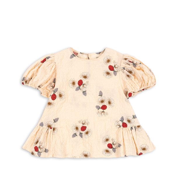 Konges Sljd t-shirt Vida Puff Sleeve Top GOTS Ladybug