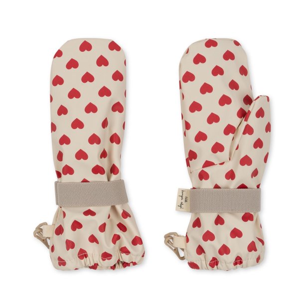 Konges Sljd regnluffer Rainy Mittens Coeur Rouge