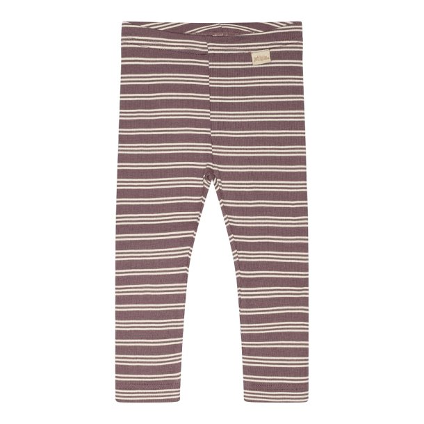 petit piao leggings med striber Legging Modal Thin Striped Lavender Mist