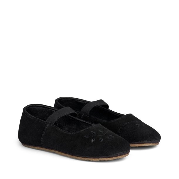 WHEAT hjemmesko Rosen Ballerina Black