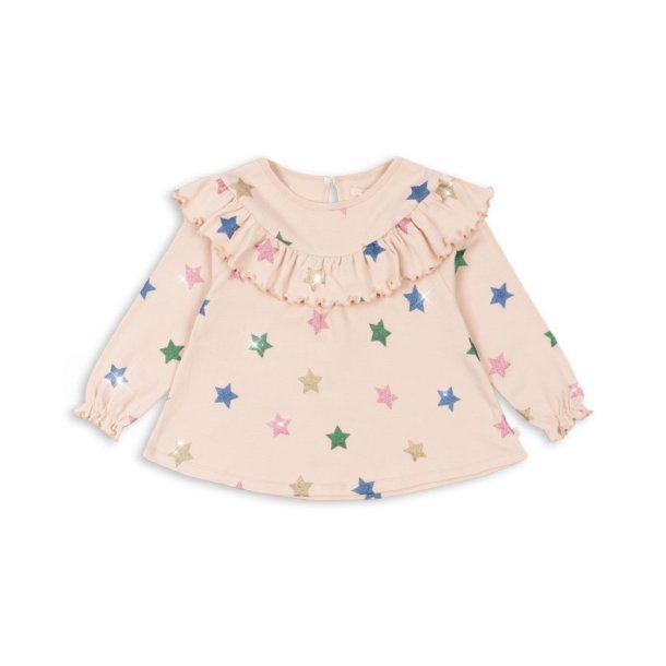 Konges Sljd bluse med glitter stjerne Malli Blouse Star Glitter