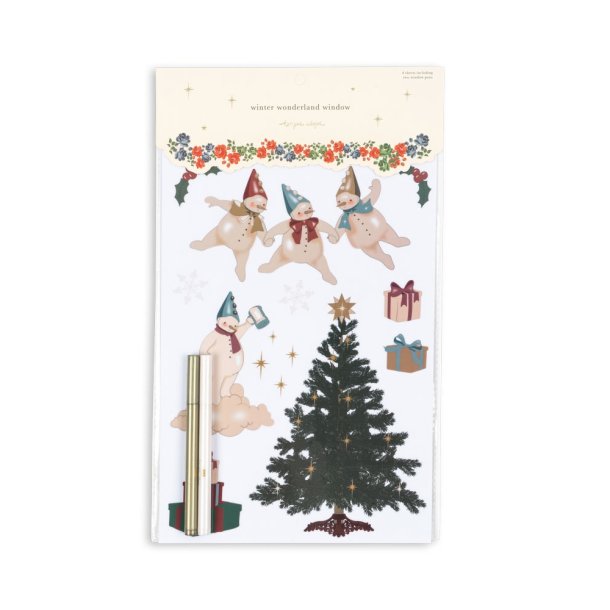 Konges Sljd vinduesdekoration Window Decoration Set Let It Snow